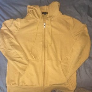 Ambiance Mustard Yellow Zip up Hoodie